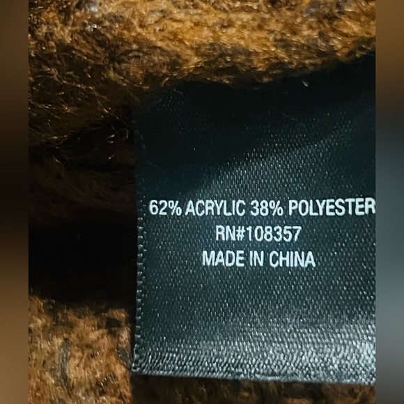 Worthington Tortoise Brown Crew Neck Ribbed Knit Sweater. Size XSmall - Picture 6 of 12